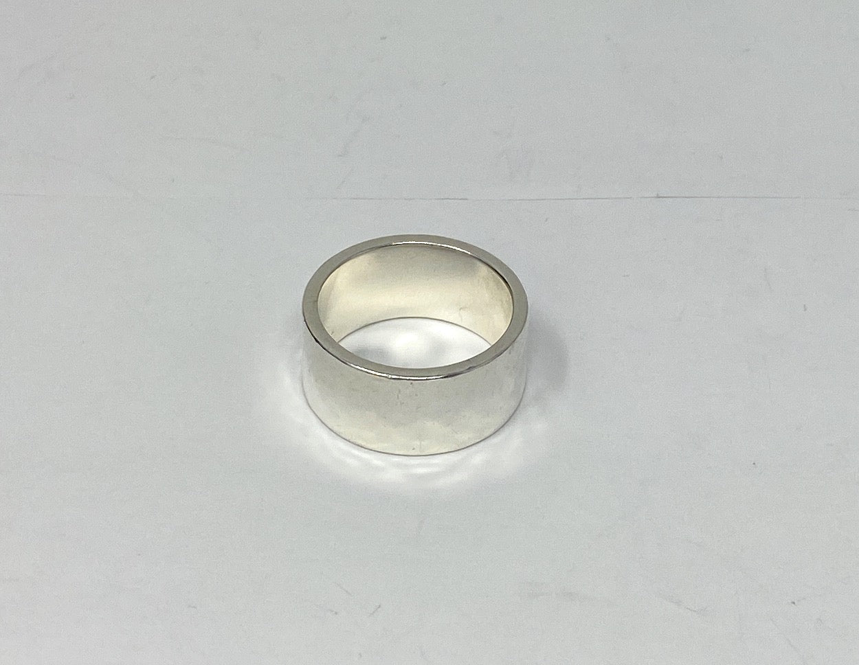 James Avery Hammered Cigar Band Ring 9mm Size 7
