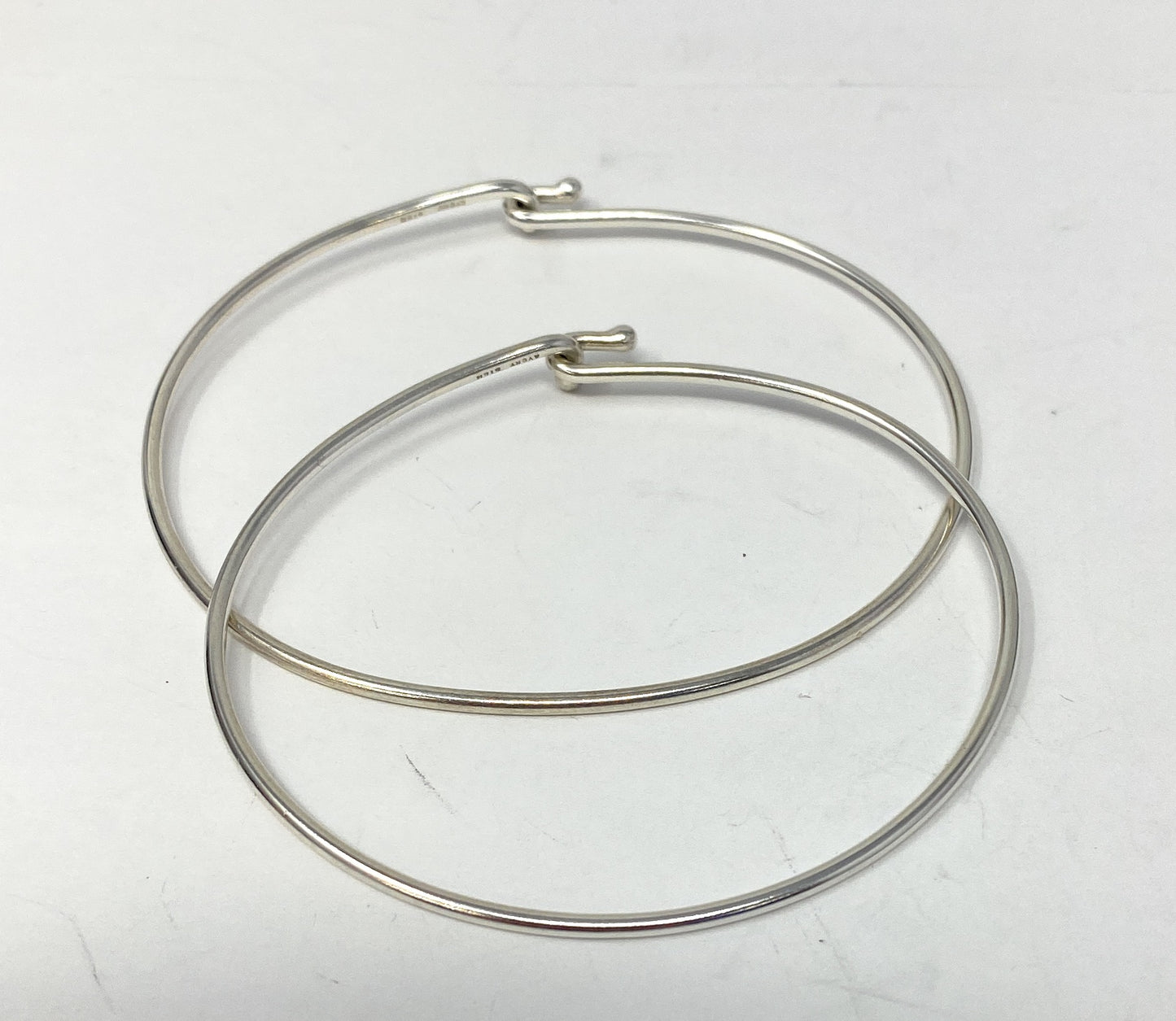James Avery Sterling Silver 925 Hook On Bangle Bracelets 6.5"