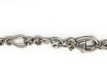 James Avery Silver Baby Angel & Guardian Angel Charm Bracelet Size 8