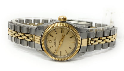 Rolex 6917 Datejust 26mm Champagne Stick Dial Two Tone Jubilee Bracelet Cal 2030