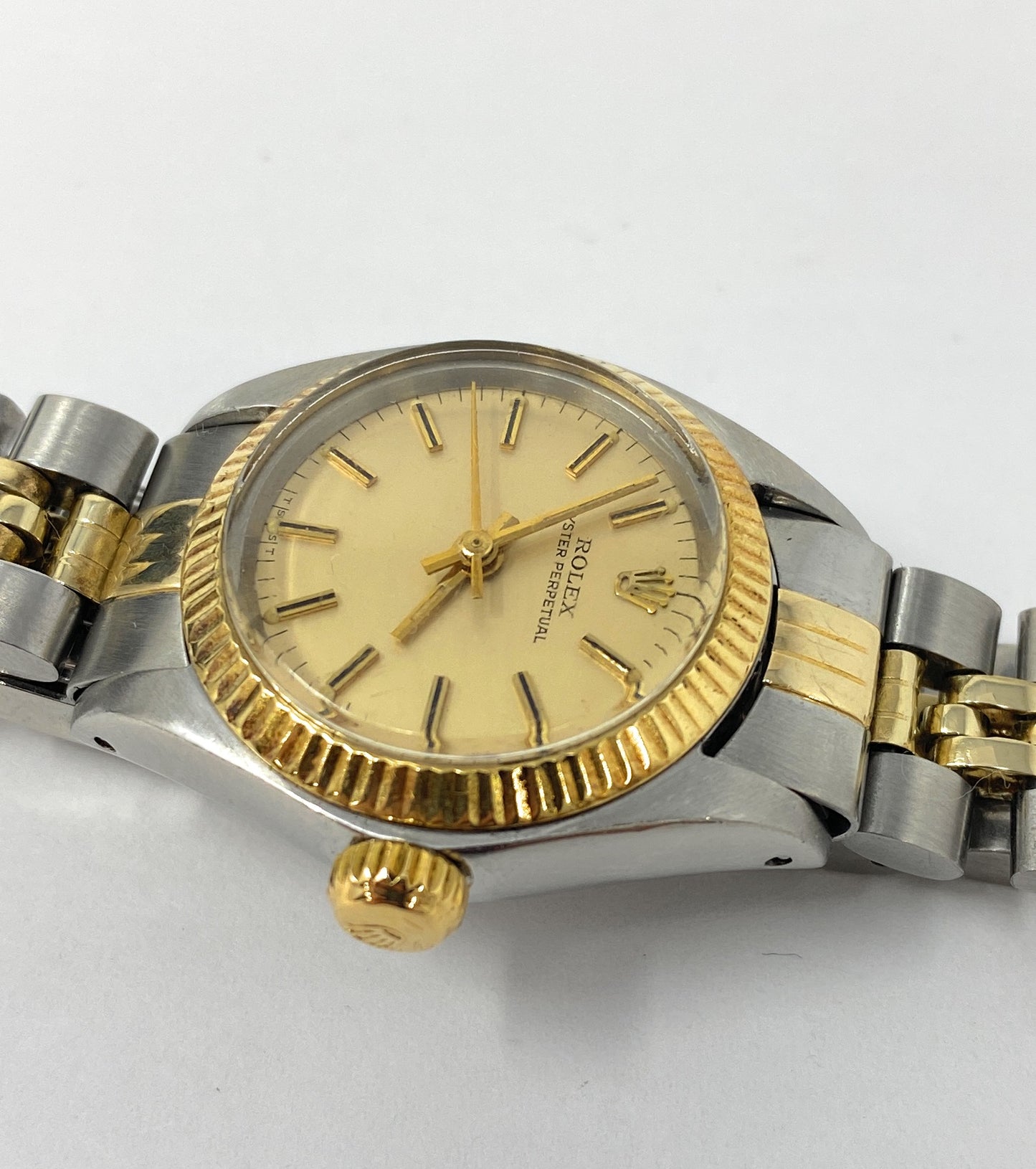 Rolex 6917 Datejust 26mm Champagne Stick Dial Two Tone Jubilee Bracelet Cal 2030