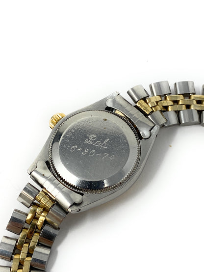 Rolex 6917 Datejust 26mm Champagne Stick Dial Two Tone Jubilee Bracelet Cal 2030
