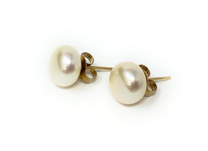 Pearl Studs w/14k Yellow Gold Posts 1g