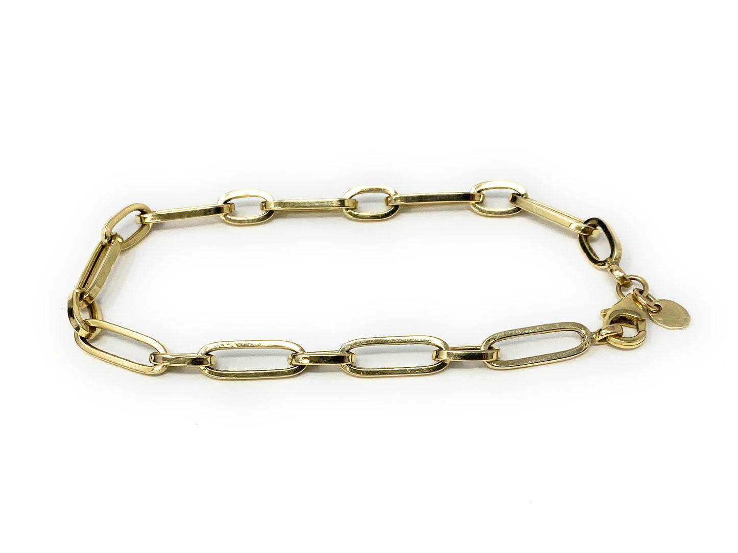 14k Yellow Gold Link Bracelet 7in 3.6g