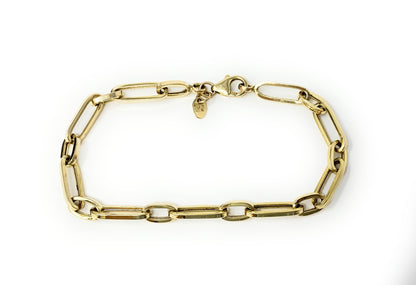 14k Yellow Gold Link Bracelet 7in 3.6g