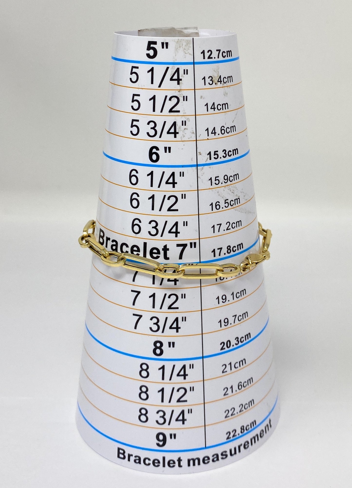 14k Yellow Gold Link Bracelet 7in 3.6g