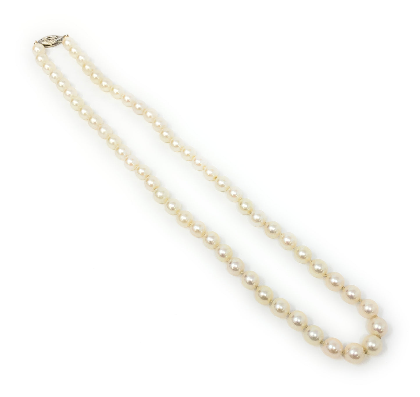Pearls Calibrated Pearl Necklace 24in 19.1g