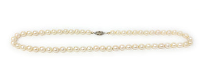 Pearls Calibrated Pearl Necklace 24in 19.1g
