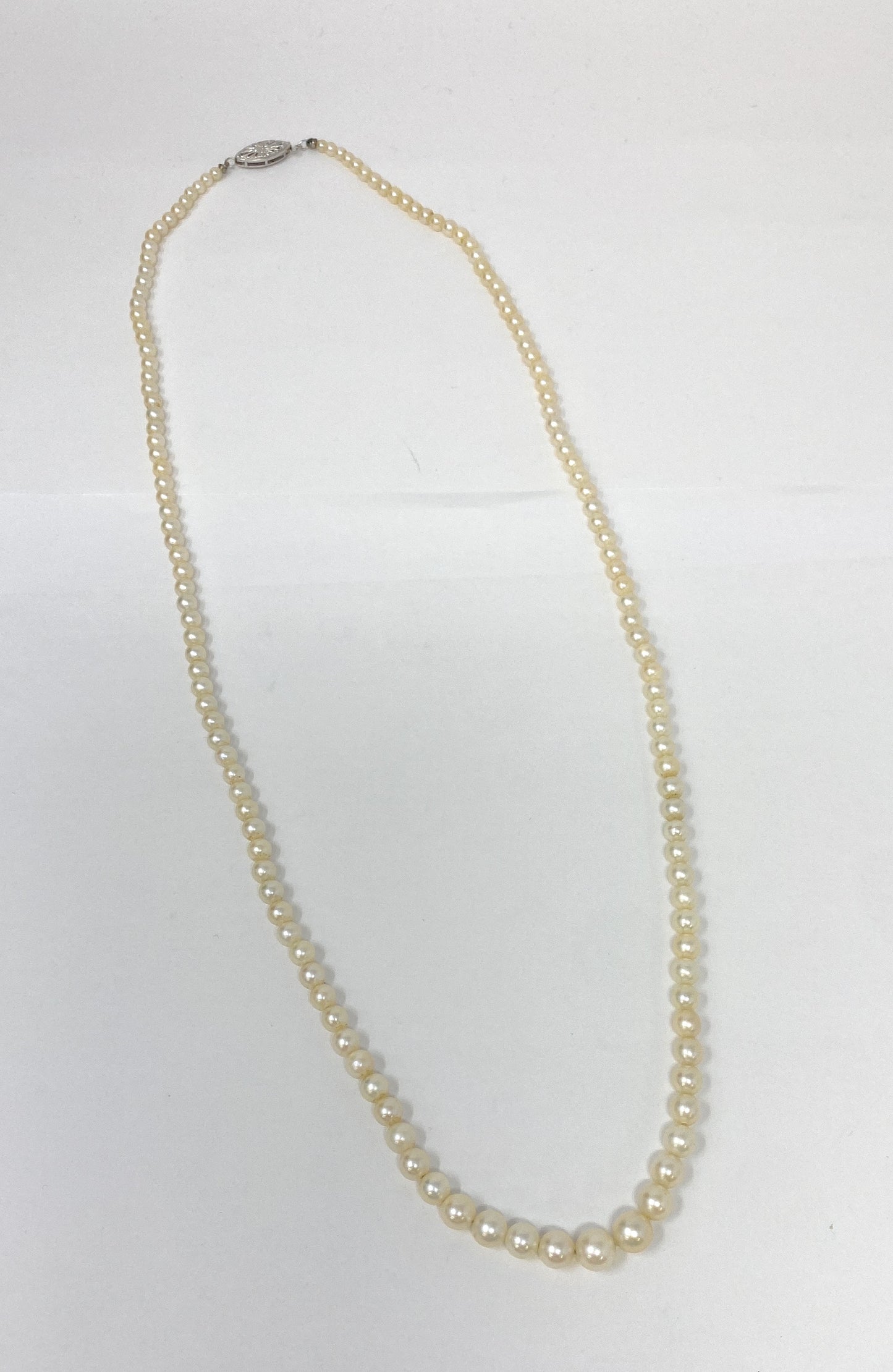 Pearls Calibrated Pearl Necklace 24in 19.1g