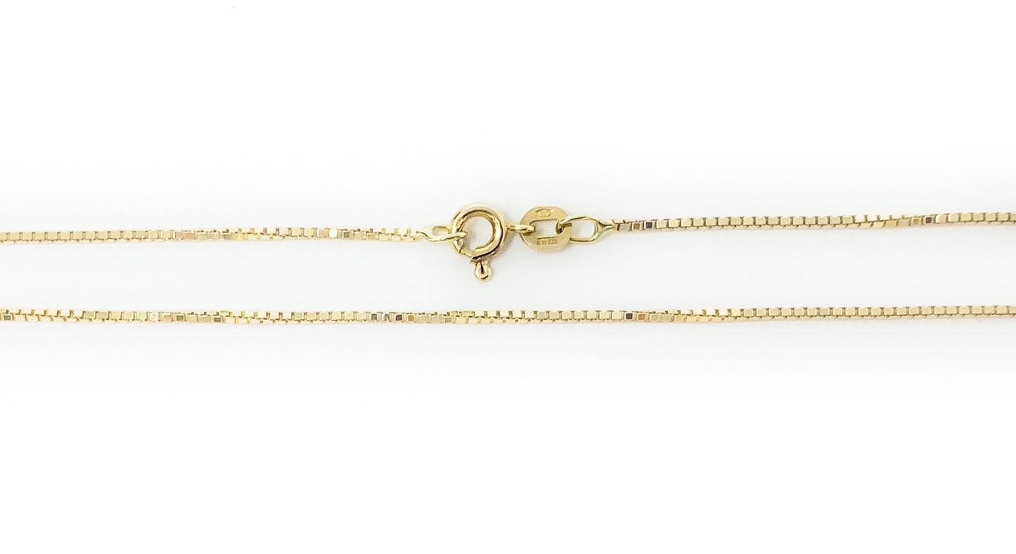 14k Yellow Gold Box Chain 14in 2.7g