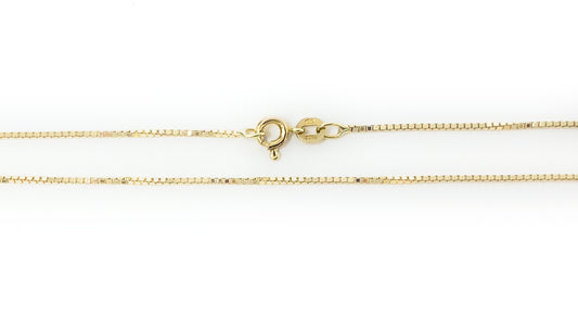 14k Yellow Gold Box Chain 14in 2.7g