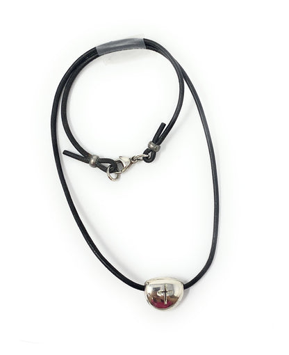 James Avery Sterling Silver Cross Pendant On Leather Cord 16"