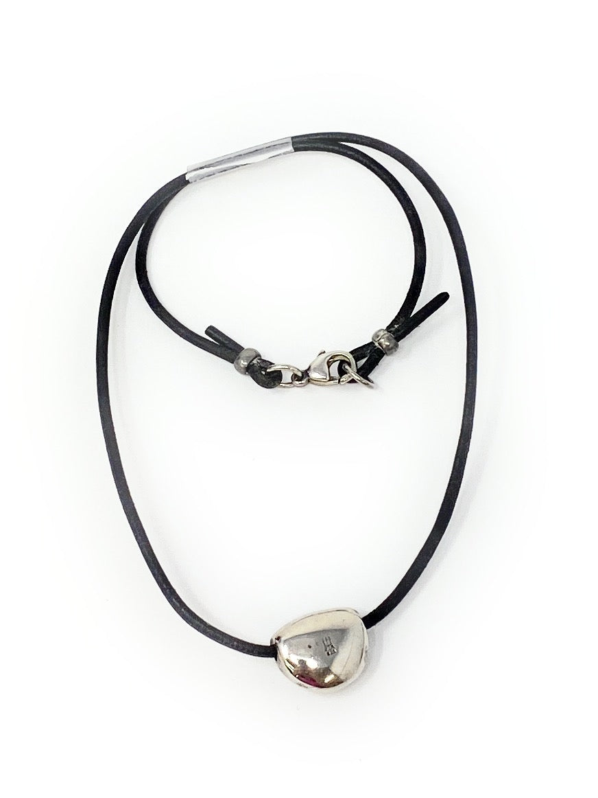 James Avery Sterling Silver Cross Pendant On Leather Cord 16"
