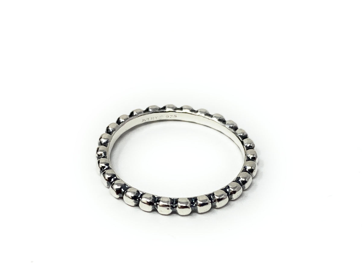 James Avery 925 Silver Beaded Ring Size 5