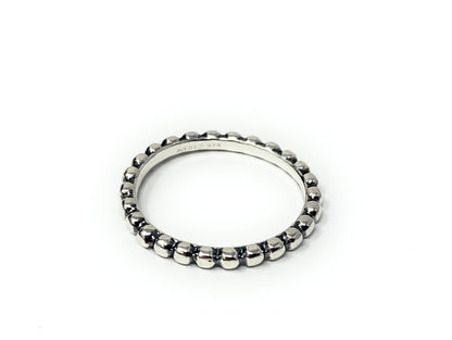 James Avery 925 Silver Beaded Ring Size 5