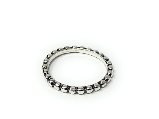 James Avery 925 Silver Beaded Ring Size 5