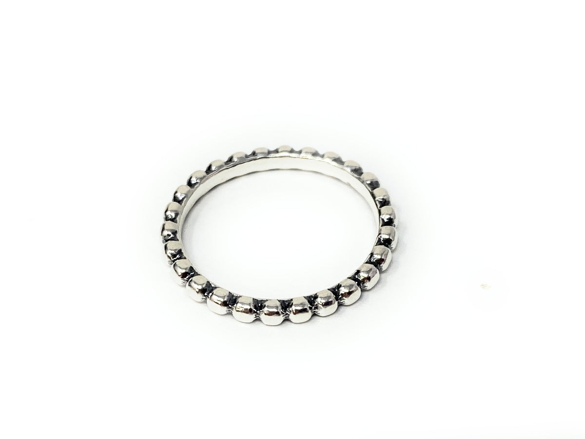 James Avery 925 Silver Beaded Ring Size 5