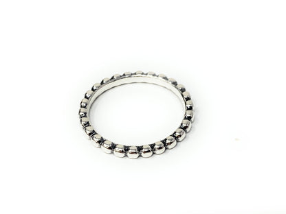 James Avery 925 Silver Beaded Ring Size 5