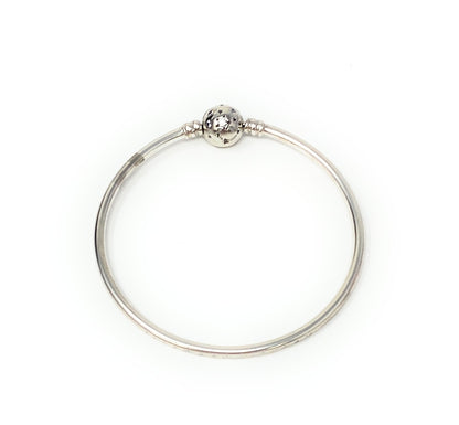Pandora CZ Stars and Galaxy Charm Bangle Bracelet Size 7  1/4