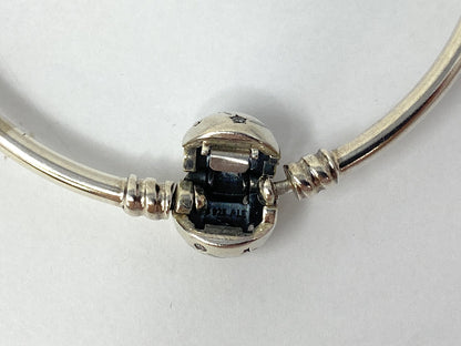 Pandora CZ Stars and Galaxy Charm Bangle Bracelet Size 7  1/4