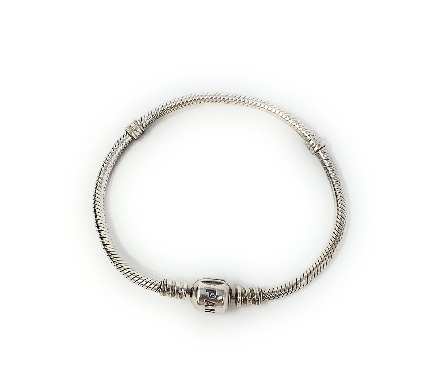 Pandora Sterling Silver Moments Collection Snake Bracelet 6.5"