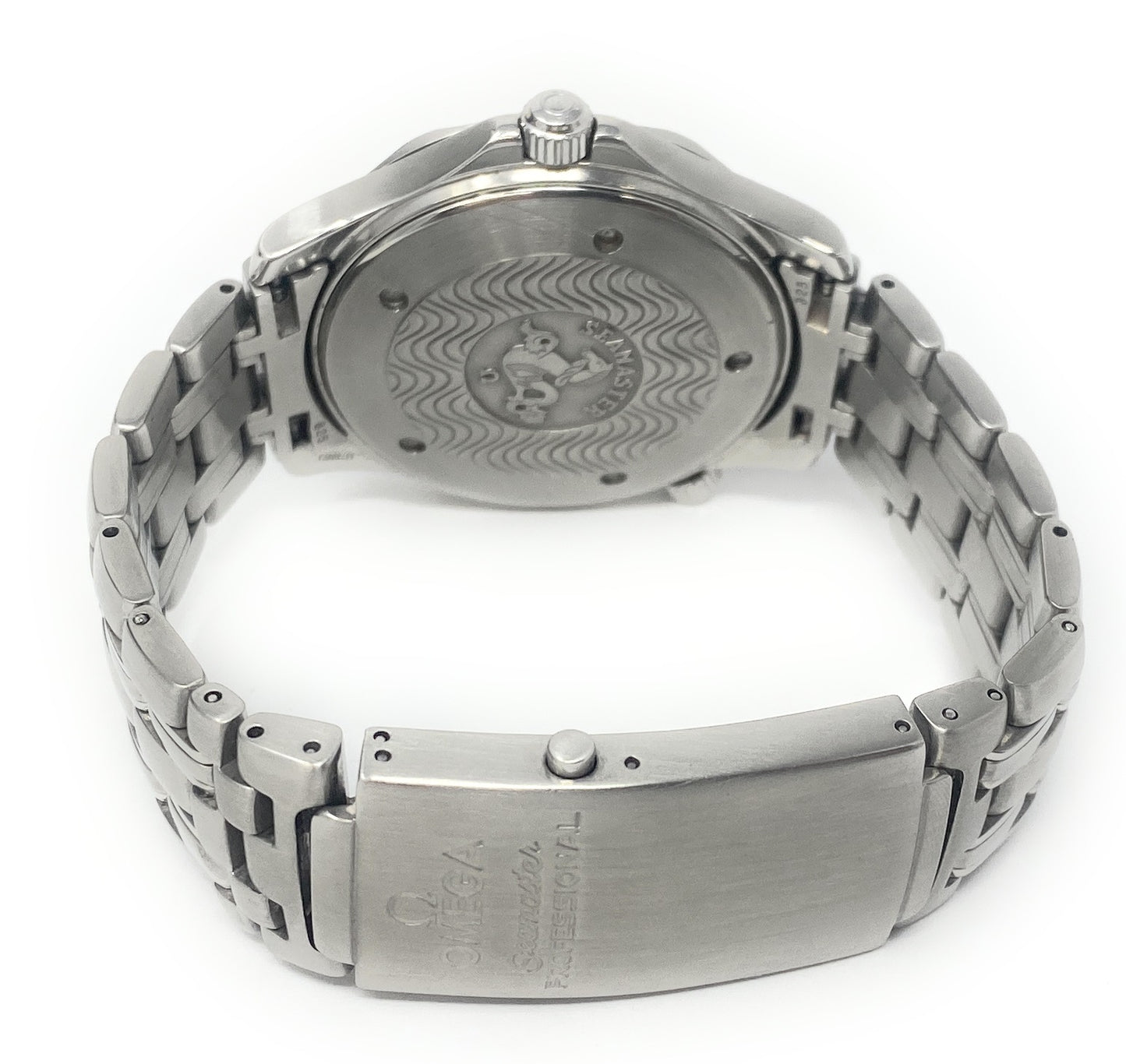 Omega Seamaster 300M Blue Dial James Bond S. Steel Bracelet Max Wrist 7.5"