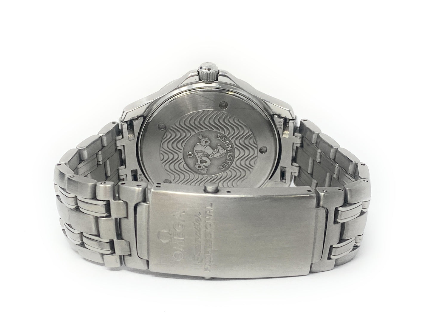 Omega Seamaster 300M Blue Dial James Bond S. Steel Bracelet Max Wrist 7.5"
