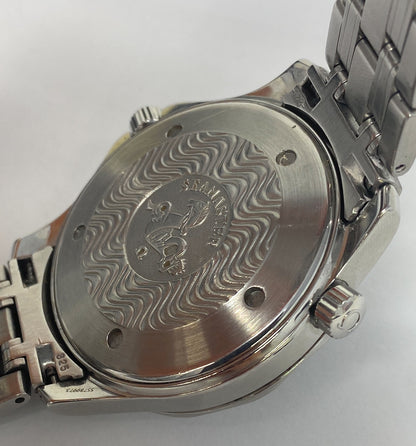 Omega Seamaster 300M Blue Dial James Bond S. Steel Bracelet Max Wrist 7.5"