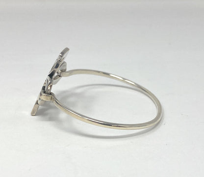 James Avery 925 Retired open- work Flower Hook-on Bracelet 6 1/4