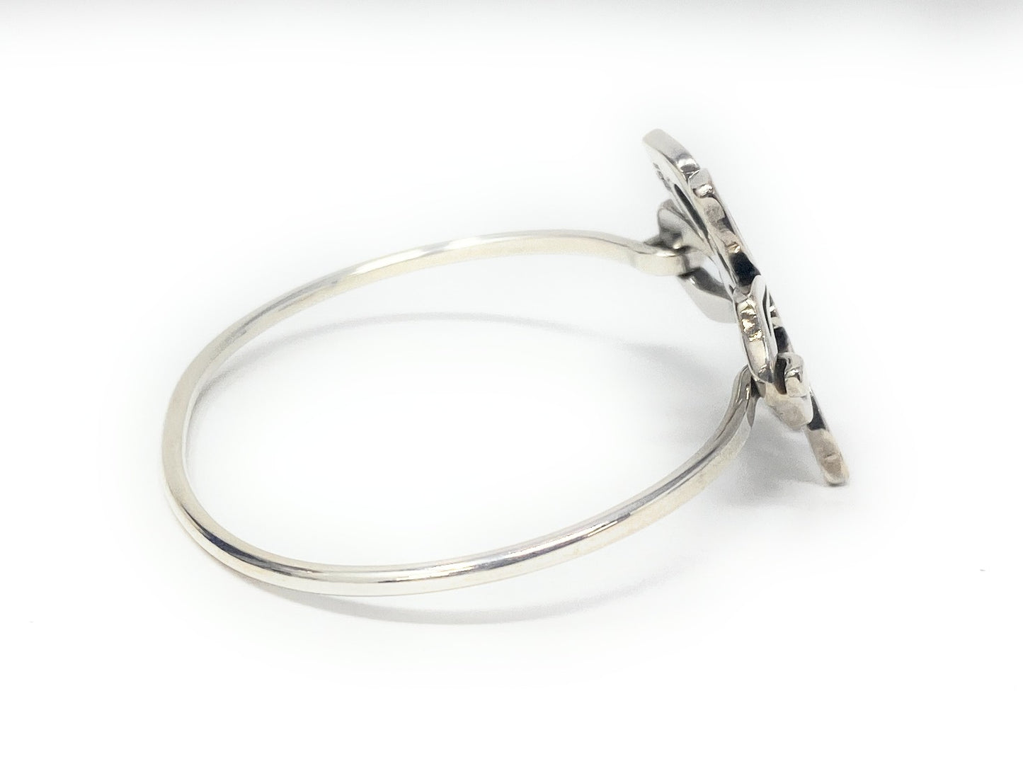 James Avery 925 Retired open- work Flower Hook-on Bracelet 6 1/4