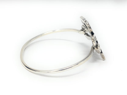 James Avery 925 Retired open- work Flower Hook-on Bracelet 6 1/4