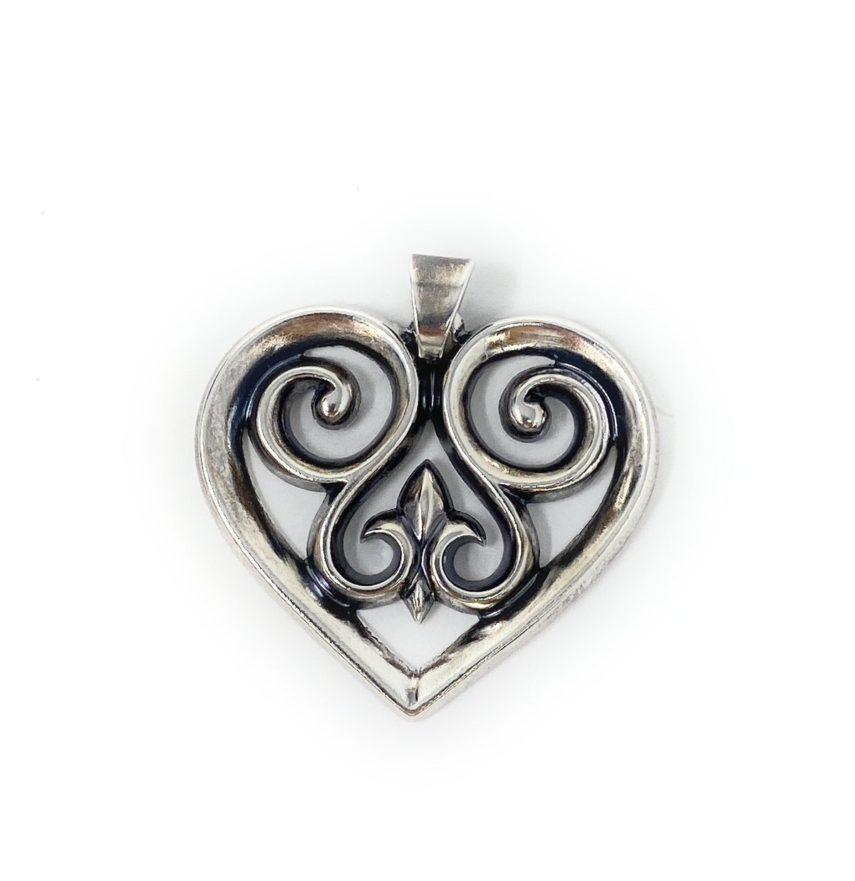 James Avery 925 French Heart Pendant