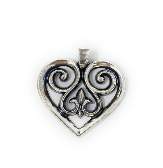 James Avery 925 French Heart Pendant
