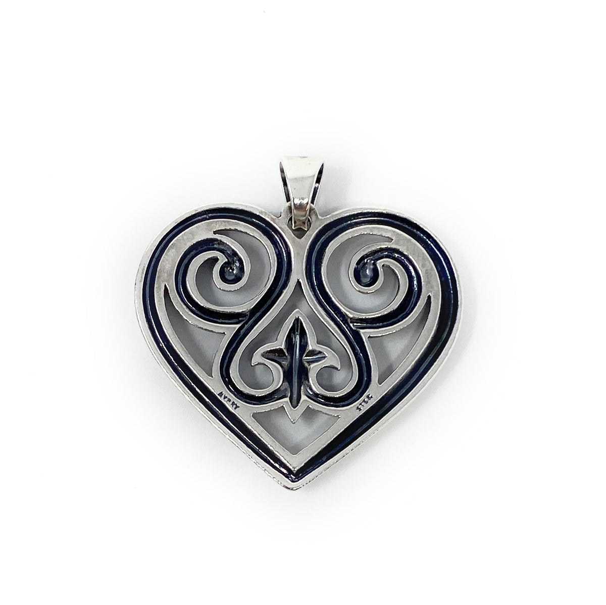 James Avery 925 French Heart Pendant