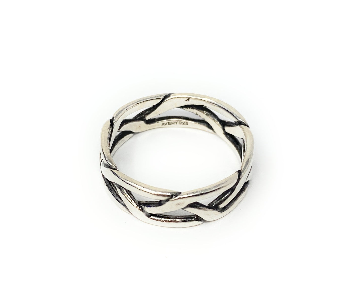 James Avery 925 Tresse Ring Size 6