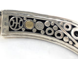 John Hardy 925 18k Ayu Leaf Hinged Cuff