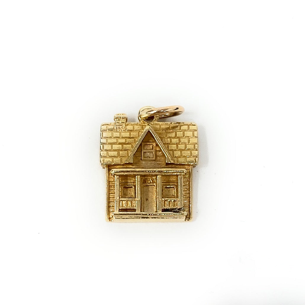 James Avery 14K Yellow Gold Home Sweet Home Pendant Charm 4.8g