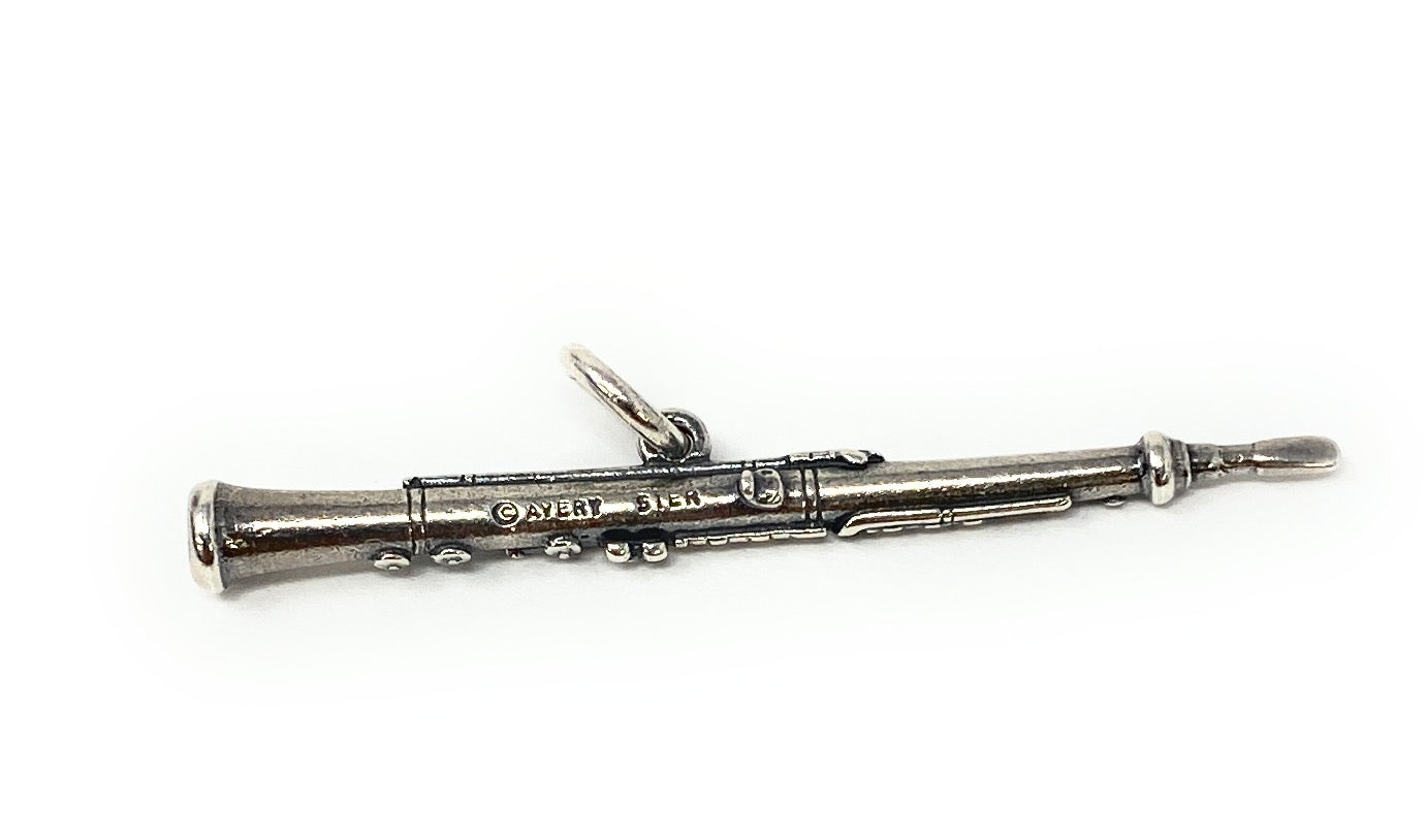 James Avery Sterling Silver Clarinet Charm Pendant Retired