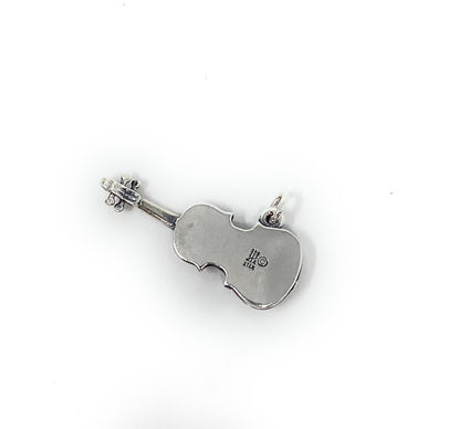 James Avery Retired 3D 925 Silver Violin Charm  Charm Pendant