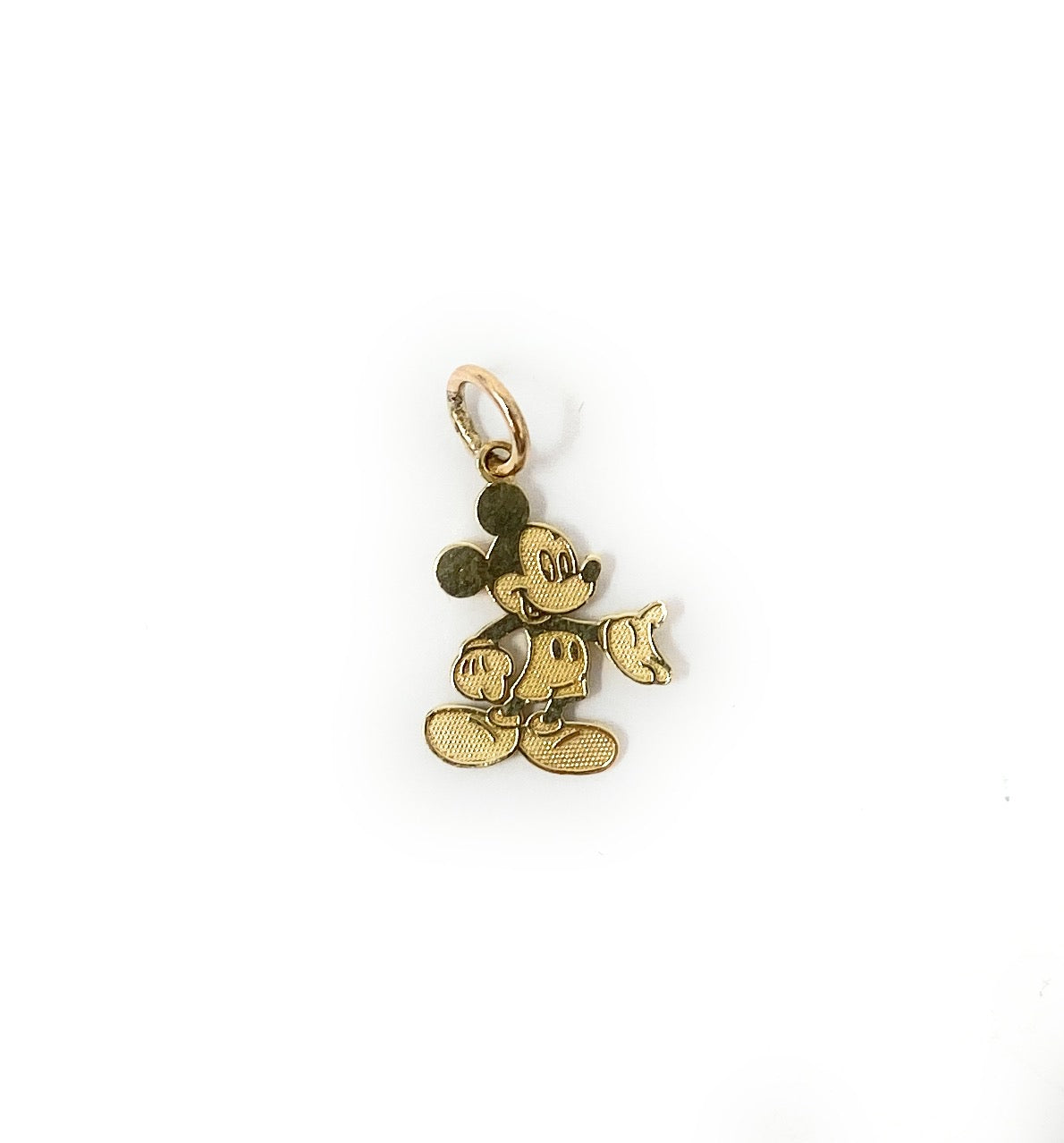 Disney Mickey Mouse KREMENTZ 14k Yellow Gold Charm Pendant .8g