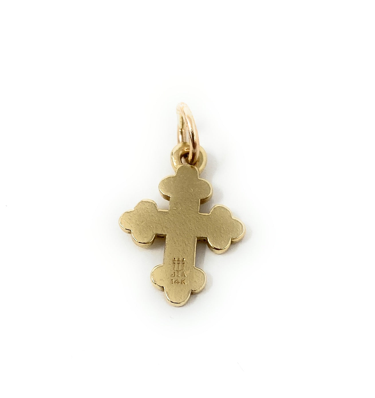 James Avery Retired 14k Yellow Gold Botonee Budded Cross Pendant 1.5g