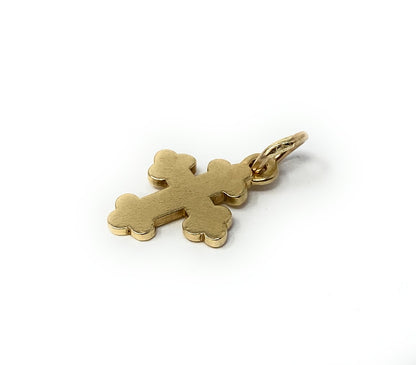James Avery Retired 14k Yellow Gold Botonee Budded Cross Pendant 1.5g