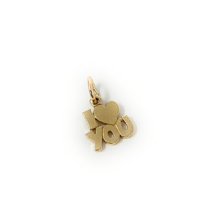 James Avery 14k "I Love You" Charm 1.3g