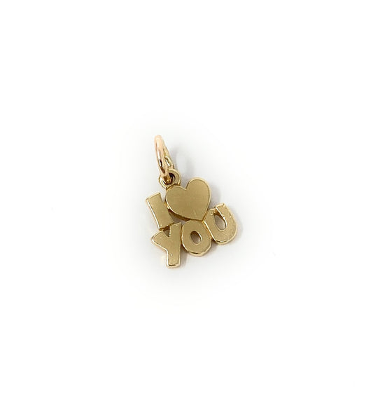 James Avery 14k "I Love You" Charm 1.3g