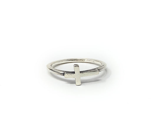 James Avery 925 Horizon Cross Ring Size 8