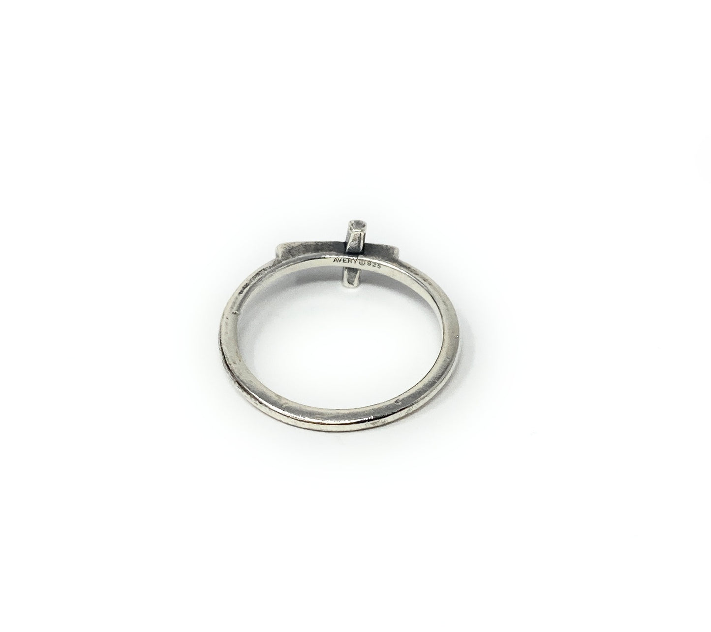 James Avery 925 Horizon Cross Ring Size 8
