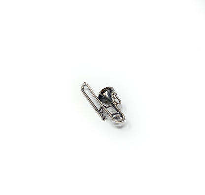 Vintage 925 Silver 3D Trombone Charm