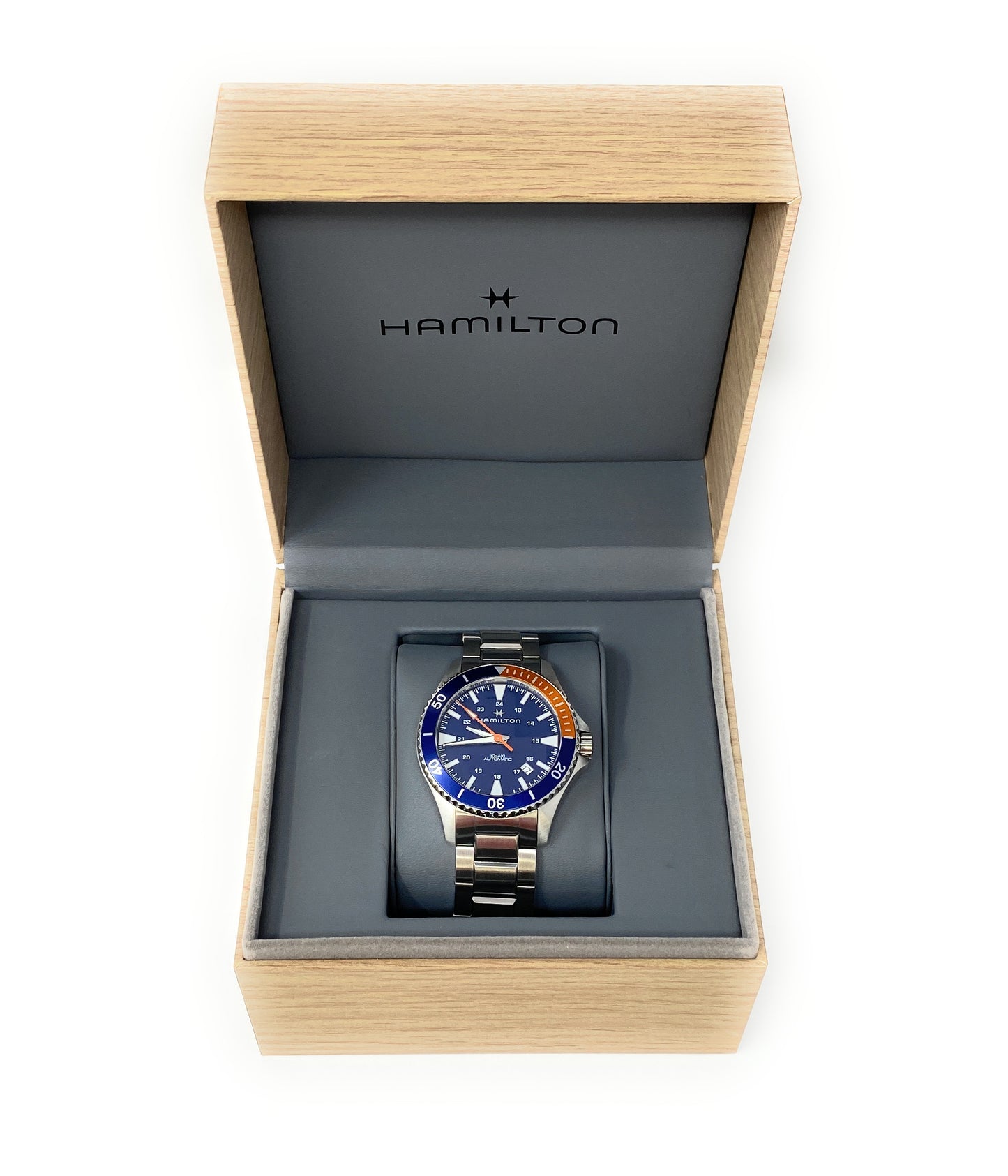 Hamilton H823651 Khaki Navy Scuba Auto Automatic Watch w/Presentation Box & Manual