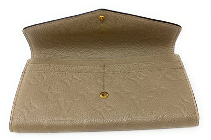 Louis Vuitton Empreinte Portefeuille Sarah Wallet With box & dust bag
