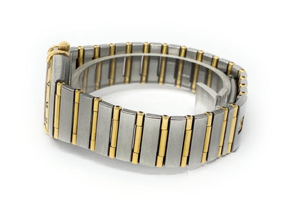 Ladies Omega Constellation Full Bar 18K Gold & S. Steel Watch 25mm #90778416